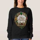 Met juwelen versierde kerstkrans Luxe edelsteen Ho Trui (Voorkant)