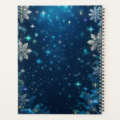 Met juwelen versierde uil met kerstmuts planner (Achterkant)