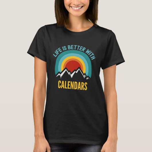 met kalenders t-shirt (Voorkant)