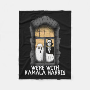 Met Kamala Harris grappige Halloween verkiezing en Fleece Deken