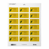 met kaneel doordrenkt honingproduct etiket (Full Sheet)