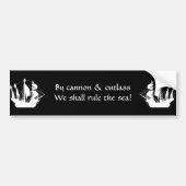 Met kanon zullen we beslissen bumpersticker (Voorkant)