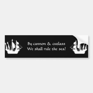 Met kanon zullen we beslissen bumpersticker