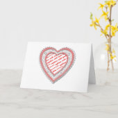 Met kant afgewerkt fotolijstje in hartvorm kaart (Gele Bloem)