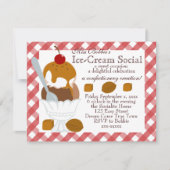 Met karamel beklede ijskap kaart (Voorkant)