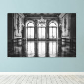 met kasteel bekleed canvas afdruk (Insitu (Houten vloer))