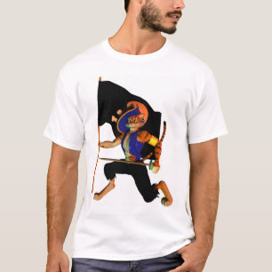 Met kat-achtige loopdraad t-shirt