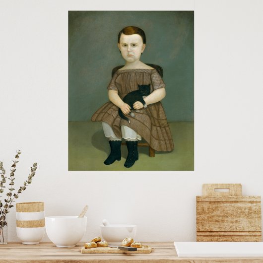 met kat poster (Keuken)