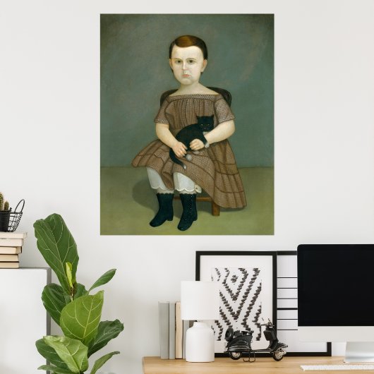 met kat poster (Thuiskantoor)