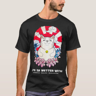 met katten en boeken kat boek t-shirt
