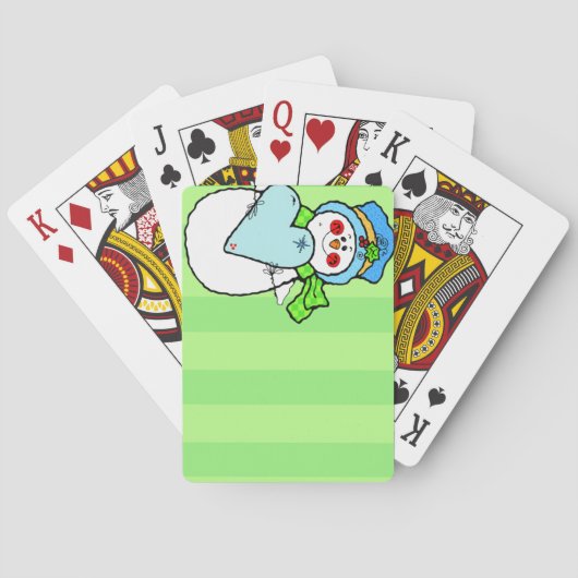 Met kerst bedekte speelkaarten (Achterkant)