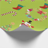 met kerst cadeaupapier (Hoek)