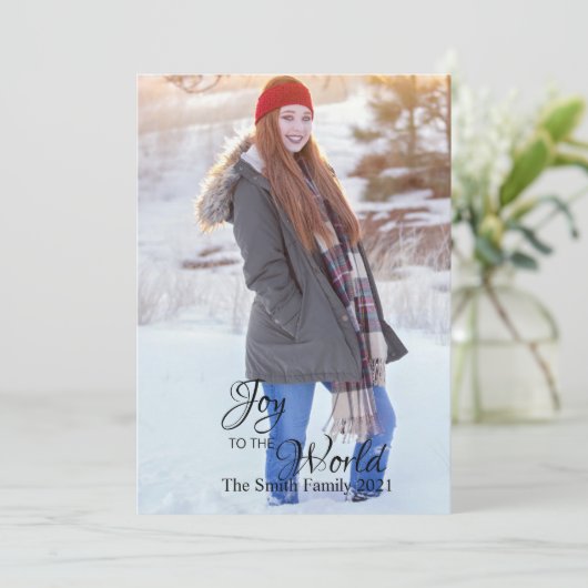 met kerst en groene polaire dot terug feestdagenkaart (Staand voorkant)