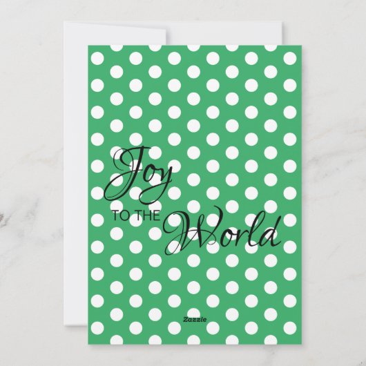 met kerst en groene polaire dot terug feestdagenkaart (Achterkant)