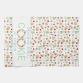 Met kerst gepatterde oma's Cookie Kitchen Theedoek (Horizontaal)