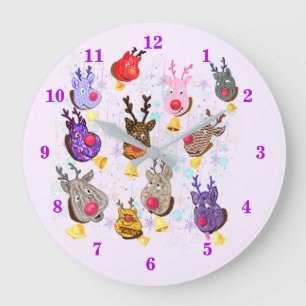 Met kerst kleurrijke speelgoed Deers met cellen - Grote Klok