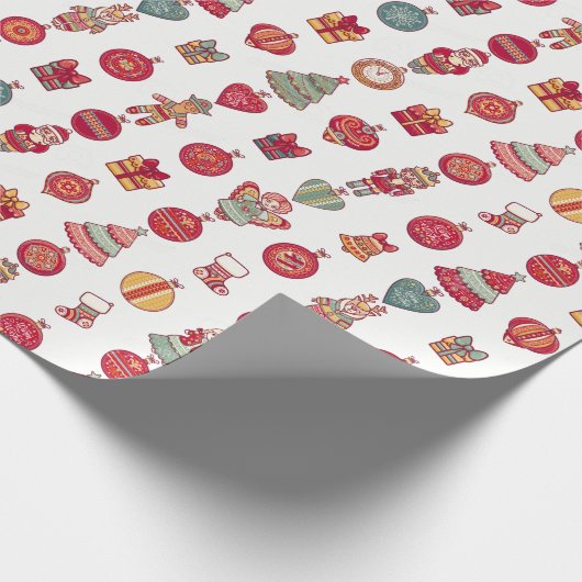 Met kerst omhuld papier (Hoek)