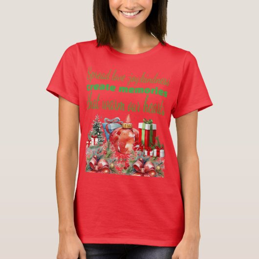 met kerst t-shirt (Voorkant)
