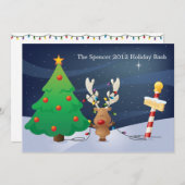 met kerstboomvakantie kaart (Voorkant / Achterkant)