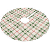 met kerstbosgroen rood witte vlecht kerstboom rok (Gekanteld)