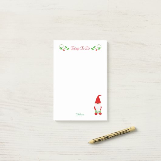 Met kerstcadeautjes kun je na het kerstfeest dinge post-it® notes (Op bureau)