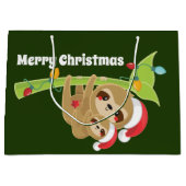 Met kerstfeestdagen kunt u bericht toevoegen groot cadeauzakje (Voorkant)