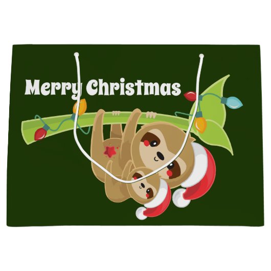 Met kerstfeestdagen kunt u bericht toevoegen groot cadeauzakje (Voorkant)