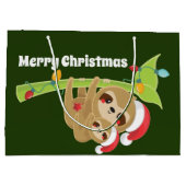 Met kerstfeestdagen kunt u bericht toevoegen groot cadeauzakje (Achterkant)