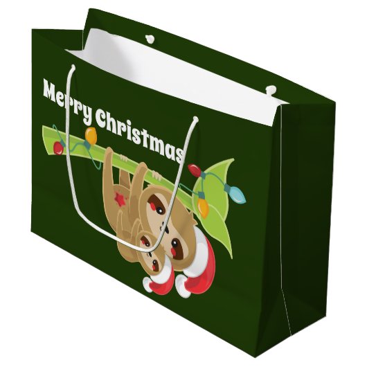 Met kerstfeestdagen kunt u bericht toevoegen groot cadeauzakje (Voorkant Gekanteld)