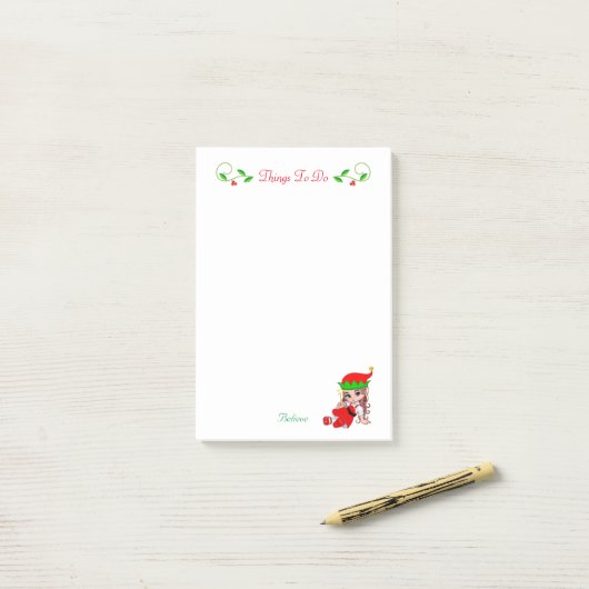 Met kerstfeestjes kun je achteraf iets doen. post-it® notes (Op bureau)