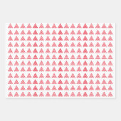 Met kerstgroen rood witte zwarte sneeuwvlokken Tre Inpakpapier Vel (Voorkant 2)