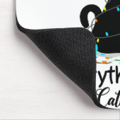 Met kerstlampjes ben ik in orde. muismat (Hoek)