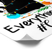 Met kerstlampjes ben ik in orde. poster (Hoek)