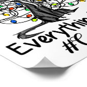 Met kerstlampjes ben ik in orde. poster (Hoek)