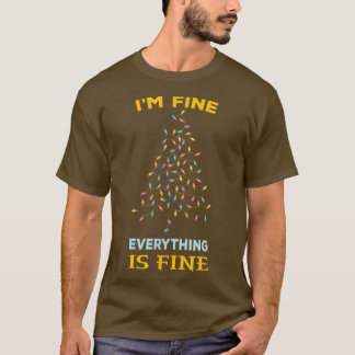 Met kerstlampjes ben ik in orde. t-shirt