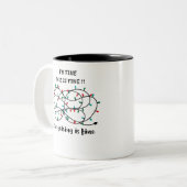 Met kerstlampjes ben ik in orde. tweekleurige koffiemok (Voorkant links)
