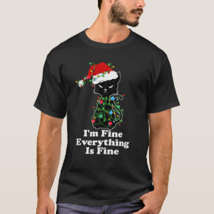 Met kerstlampjes ben ik prima Alles is goed. T-shirt