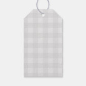 Met Kerstliefde Chic & Stout Zwart, Wit & Rood Cadeaulabel (Achterkant)