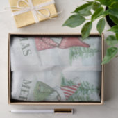 Met kerstmis beboste gnomen tissuepapier (Geschenk)