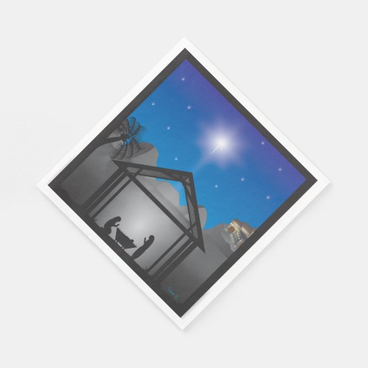 Met kerstmis bekleed papier, luiers, standaardlunc servet (Hoek)