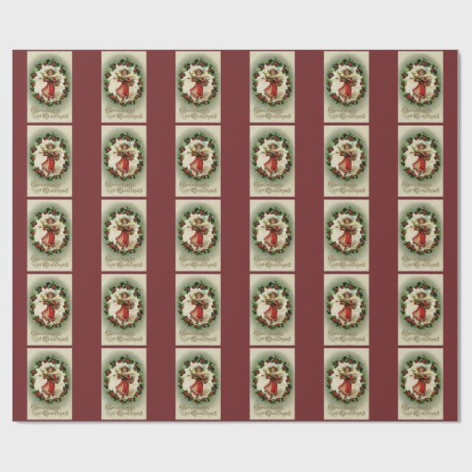 Met kerstmis cadeaupapier (Vlak)