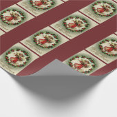 Met kerstmis cadeaupapier (Hoek)