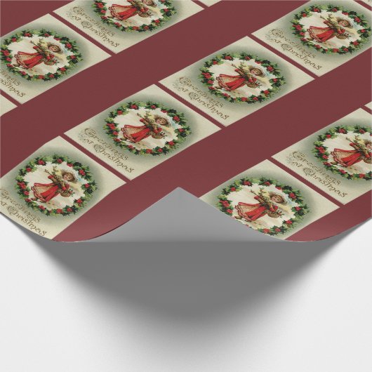 Met kerstmis cadeaupapier (Hoek)