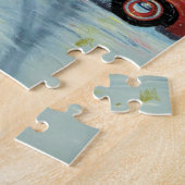 Met kerstmis de boom opknappen legpuzzel (Zijkant)