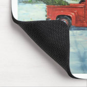 Met kerstmis de boom opknappen muismat (Hoek)