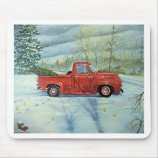 Met kerstmis de boom opknappen muismat