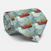 Met kerstmis de boom opknappen stropdas (Opgerold)