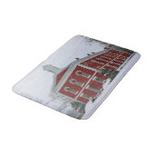 Met kerstmis gedecorbeerd badmat (Gekanteld)