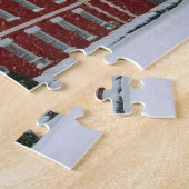 Met kerstmis gedecorbeerd legpuzzel (Zijkant)