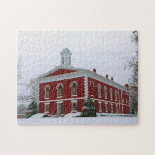 Met kerstmis gedecorbeerd legpuzzel